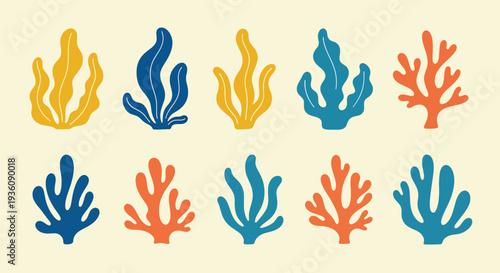 Colorful Coral Icons