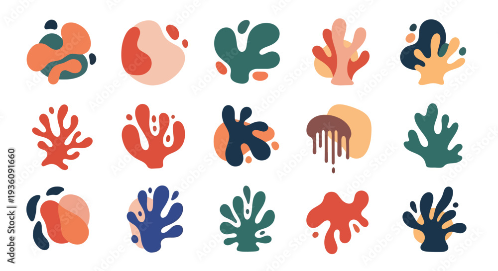 Naklejka premium Abstract Shapes Collection
