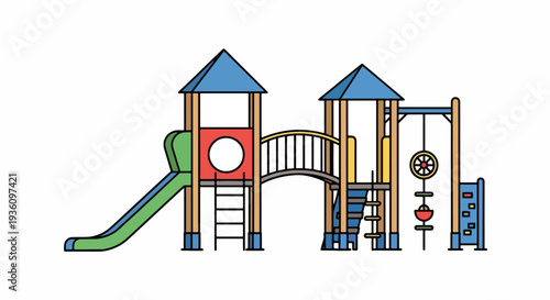 Modern Children's Playground Structure