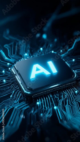 Artificial intelligence chip on circuit board
