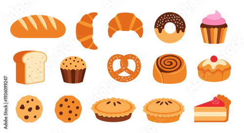 Bakery treats bread pastries and desserts
