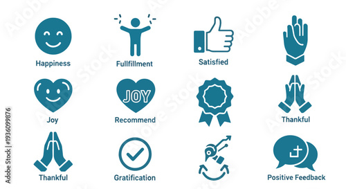 Positive Emotions Icons Set