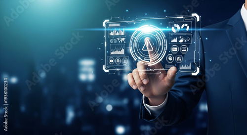 Business Technology Data Security Digital Interface Hand