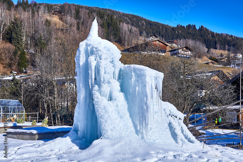 Wallpaper Mural Beautiful ice sculpture with large icicles, detail.  Torontodigital.ca