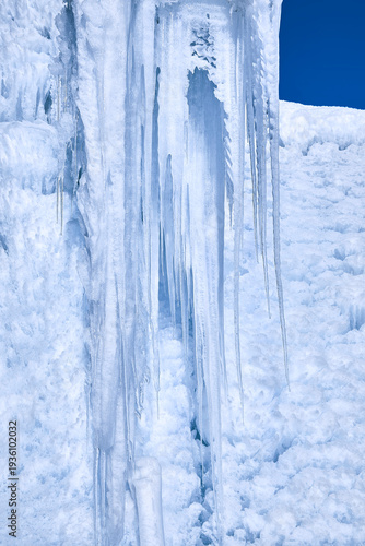 Wallpaper Mural Beautiful ice sculpture with large icicles, detail.  Torontodigital.ca