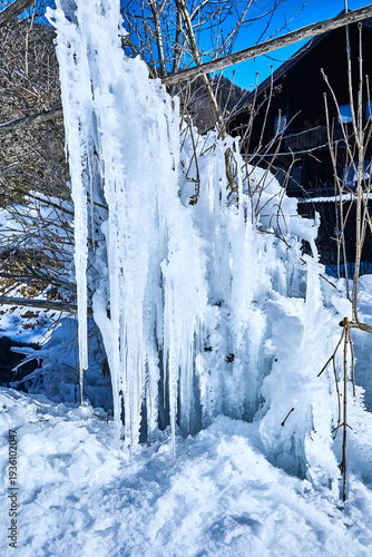 Wallpaper Mural Beautiful ice sculpture with large icicles, detail.  Torontodigital.ca