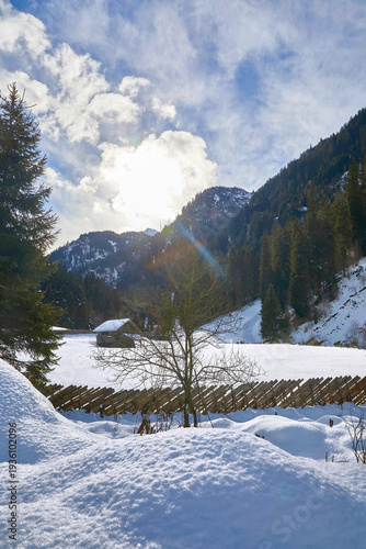 Wallpaper Mural Beautiful winter hike in the Hollersbach Valley, in the Salzburg region near Bramberg, Austria. Torontodigital.ca