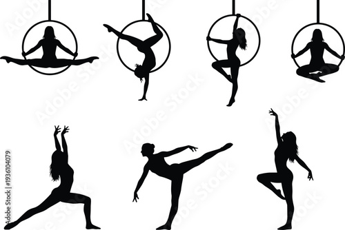 Beautiful young woman practicing yoga at home in sunlit living room for wellness health fitness mindfulness and balanced lifestyle with minimalist interior design