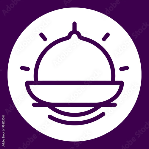 Food Dish Served Hot on Purple Background
