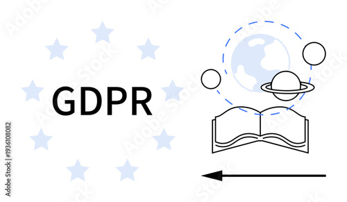 GDPR theme. GDPR s global data protection laws and compliance. GDPR ensures privacy rights, data security, and cross-border digital governance. For technology, compliance, education, online privacy