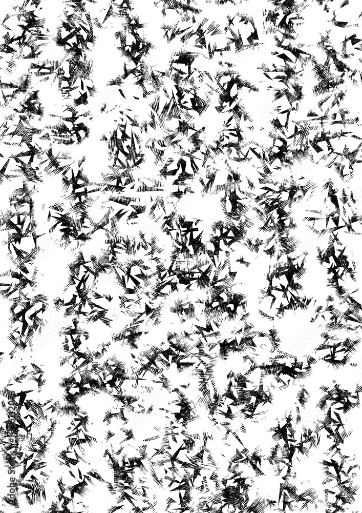 Fototapeta premium Organic ink splatter vertical pattern for creative glass distortion and nature-inspired weathered textures on transparent background.
