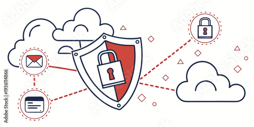 Secure cloud network with encrypted data transmission and protection