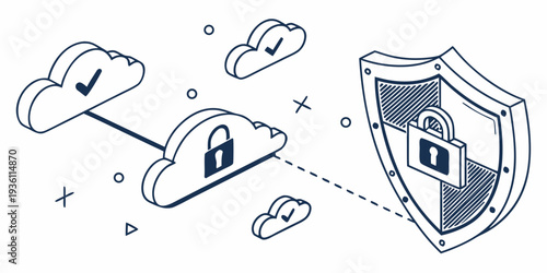 Secure cloud data transfer and storage with encryption protection
