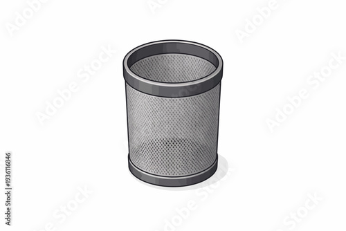 Versatile Wire Mesh Wastebasket for Modern Office and Home Organization, Ideal for Efficient Trash Disposal and Workspace Tidiness