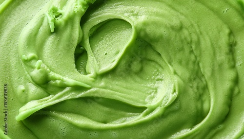green milkshake close up texture food background