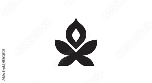 Abstract fire symbol design concept