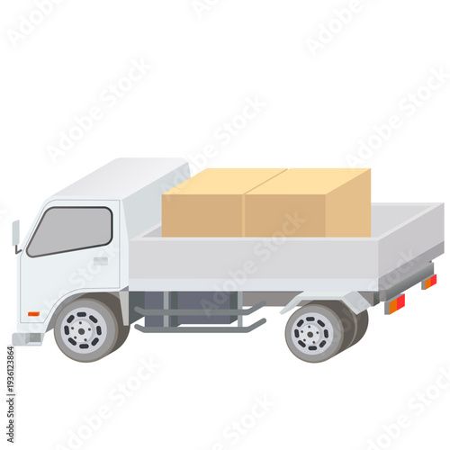 トラック　平ボディ（荷物付）