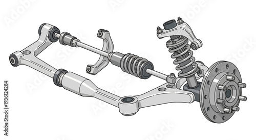 Car Suspension System Parts.