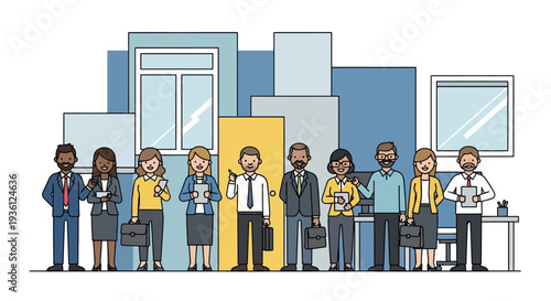 diverse business team meeting office colleagues.