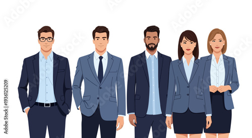 Diverse Business Team Standing Together.