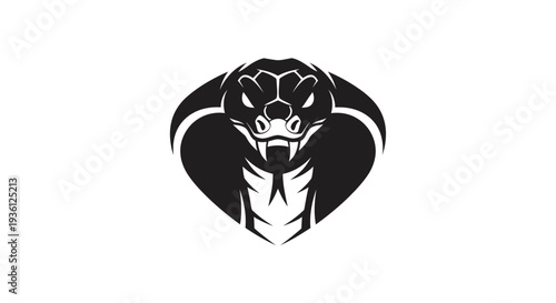 Black cobra head illustration