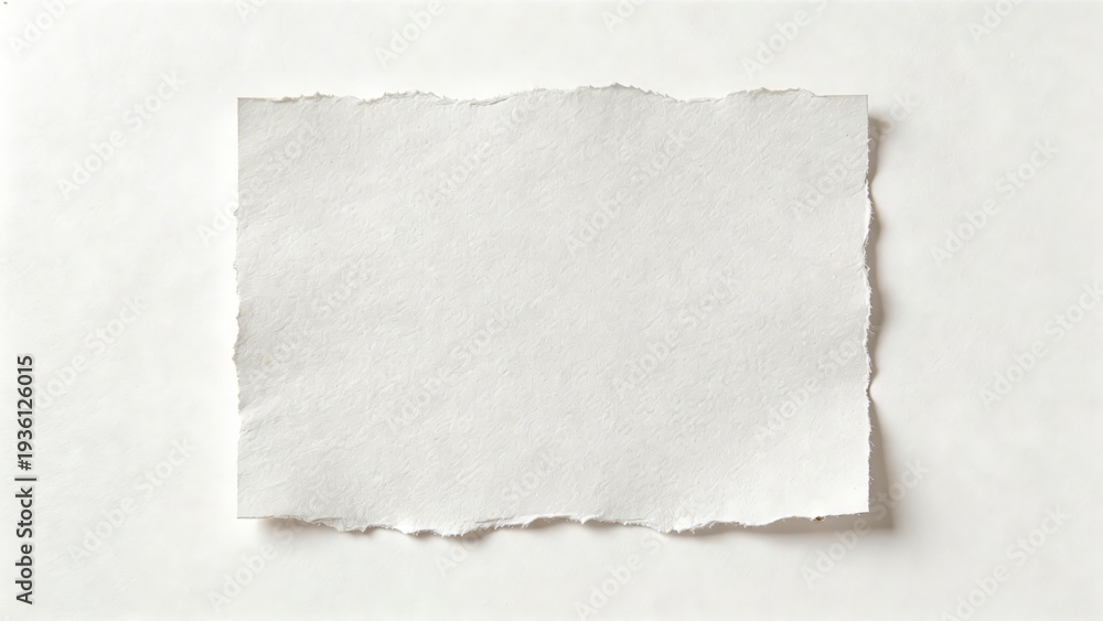 Obraz premium Torn piece of white paper