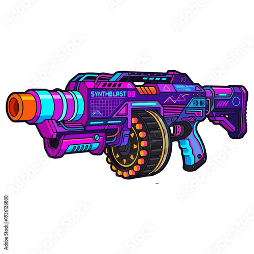 Nerf gun SVG, kids toy svg, foam darts, nerf target, Target Guns 