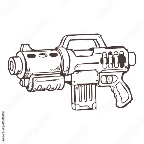 Nerf gun SVG, kids toy svg, foam darts, nerf target, Target Guns 