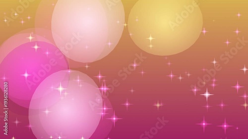 Wallpaper Mural Abstract Colorful Bubbles Floating with Sparkles Animation Background. Torontodigital.ca