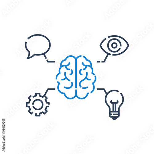 AI Chatbot Artificial Intelligence Virtual Assistant and Conversational Automation Illustration