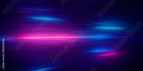 A glowing blue and purple abstract wallpaper features energetic light rays and motion blur waves flowing through a dark space backdrop with a bright texture design