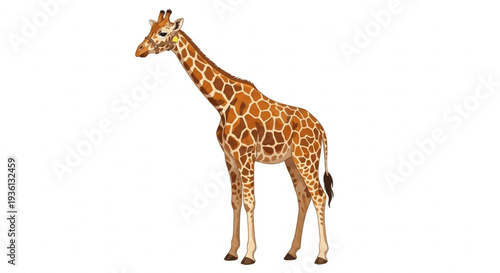 Giraffe vector illustration isolated on white background
