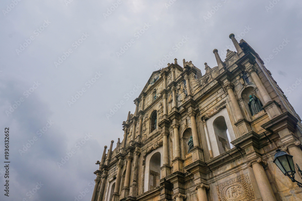 Fototapeta premium St. Paul's Church Ruins, Macau - Historic Portuguese Colonial Architecture