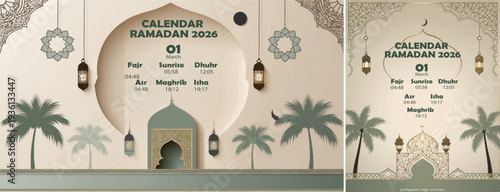elegant islamic ramadan celebration background, Ramadhan kareem background for banner & social media template