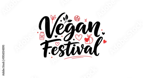 Vegan festival illustration