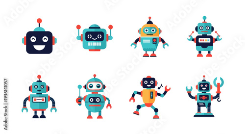 Cartoon robots collection