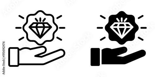 Value proposal icon, element icon for design branding, print, and digital media