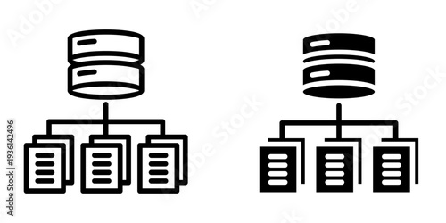Server icon, element icon for design branding, print, and digital media