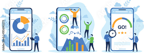 Diverse professional team working in tech innovation lab developing artificial intelligence solutions with data science research and digital collaboration tools