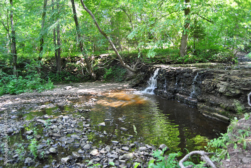 Ivandes Rumba waterfall in Renda, Latvia
