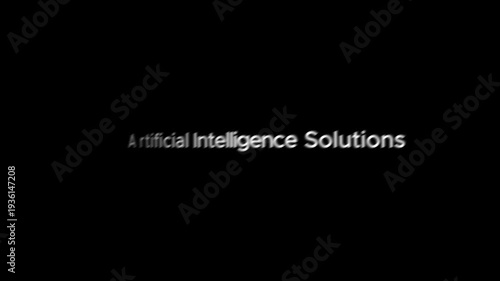 A futuristic video showcasing artificial intelligence solutions in a sleek modern environment