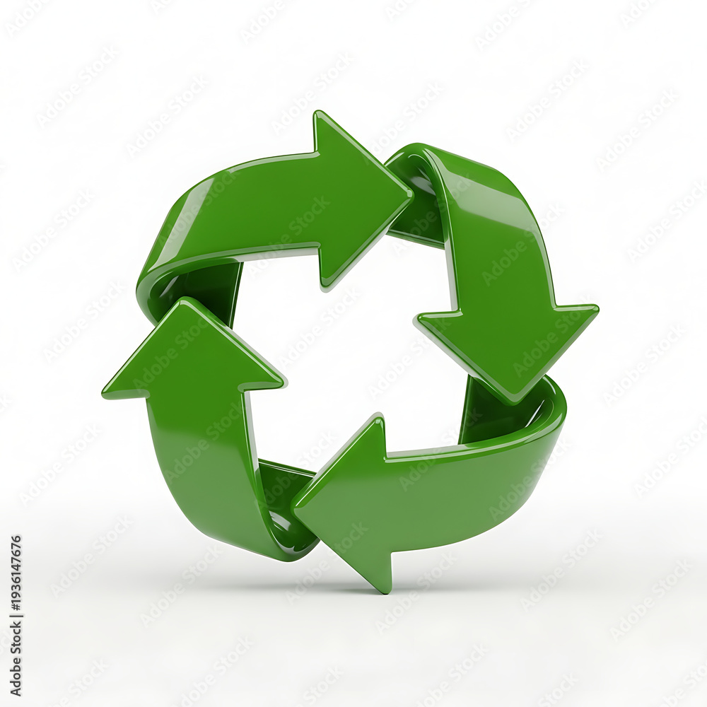 Fototapeta premium Green Recycling Symbol