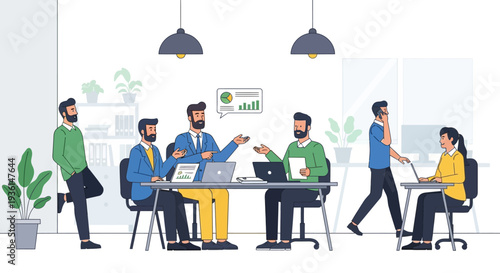 Diverse Group of Business Professionals Working Together.