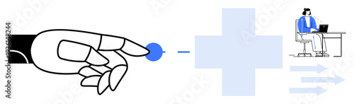 Telemedicine concept. Telemedicine visualizes remote healthcare access and virtual doctor connections. Telemedicine streamlines patient care via digital tools. Perfect for healthcare, technology