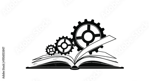 education technology gear learning concept