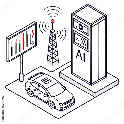 AI powered electric car charging station with data analytics