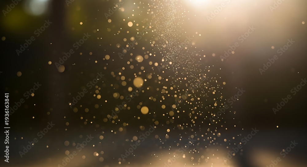 Fototapeta premium Rain Drops Falling on Water Surface.