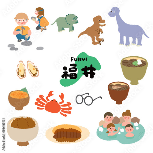 Fukui Prefecture Tourism Illustration