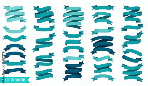 Collection of blue dolphin graphics in various shades and poses.