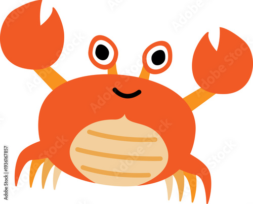 crab underwater illustration